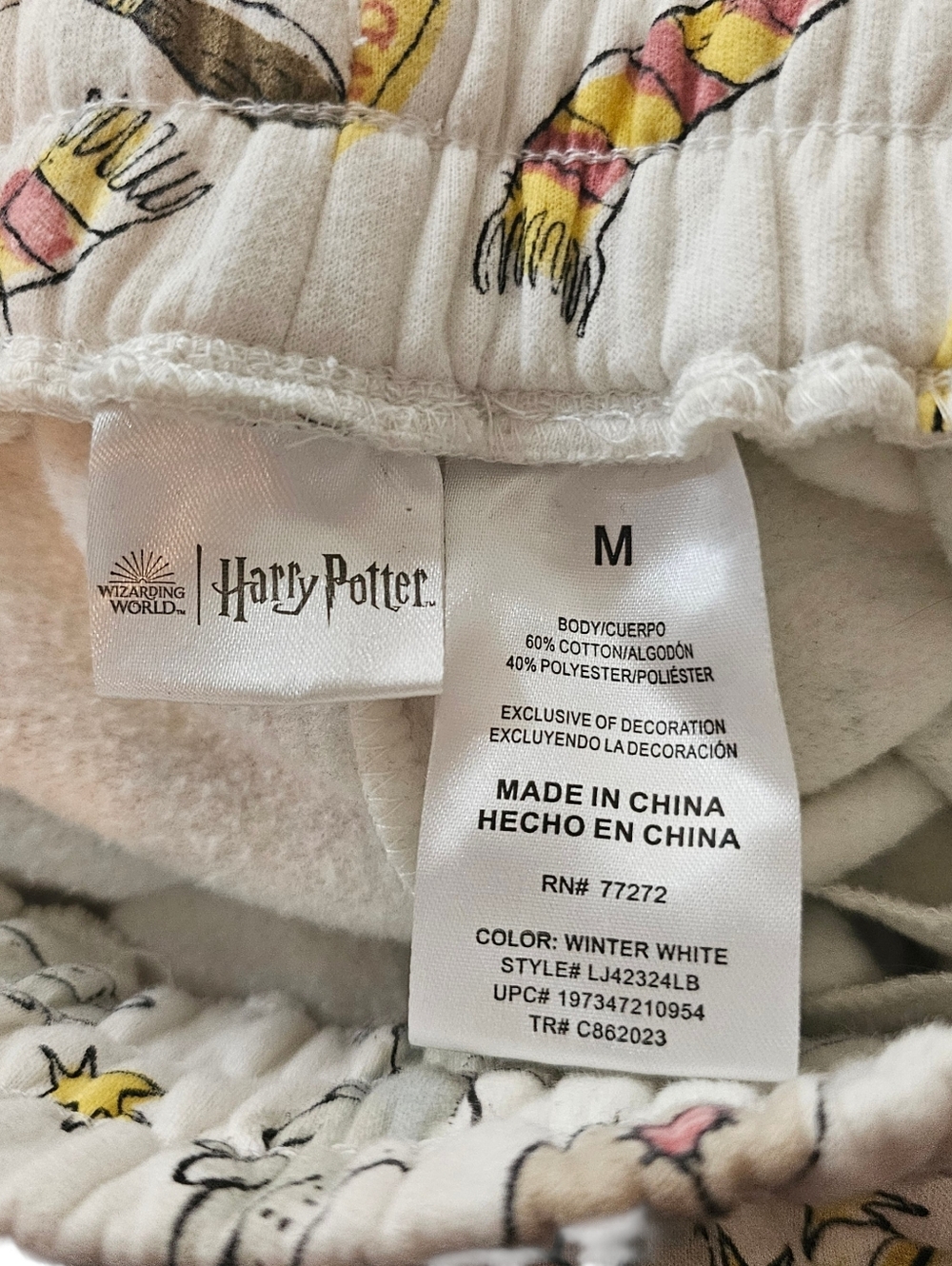 Harry Potter Lounge Pants Pajama Bottoms In M - Picture 4 of 6